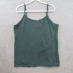 Torrid Womens Tank Top Plus Size 4X Green Sleeveless Adjustable Stretch Cami